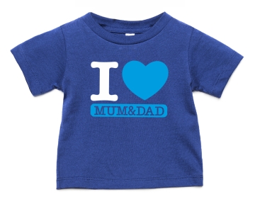 Baby-Shirt "I Love Mum&Dad"