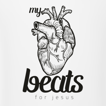 Hoodie: my heart beats for jesus
